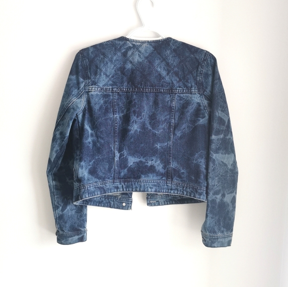 Acid Wash Quilted Denim Jacket - Picture 5 of 5